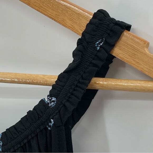 Free People Intimately Boho Navy Blue Talk To Me Trapeze Fairy Mini Dress XS - Picture 8 of 12